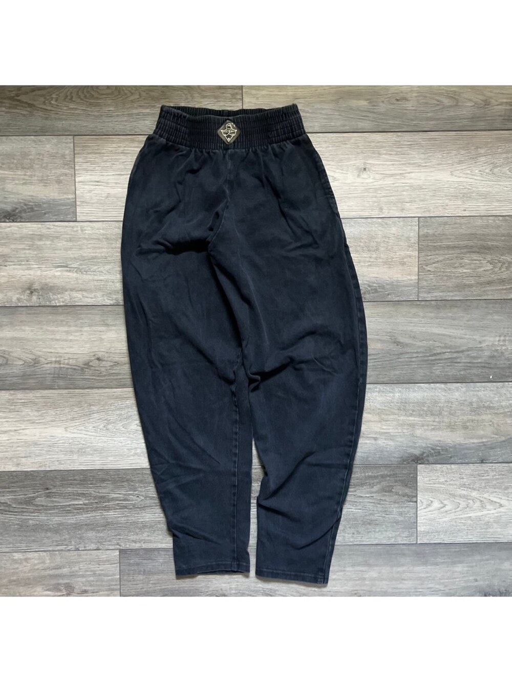 Vintage Body Alive Men's M Gym Weightlifting Heavy Jogger Sweatpants Black USA